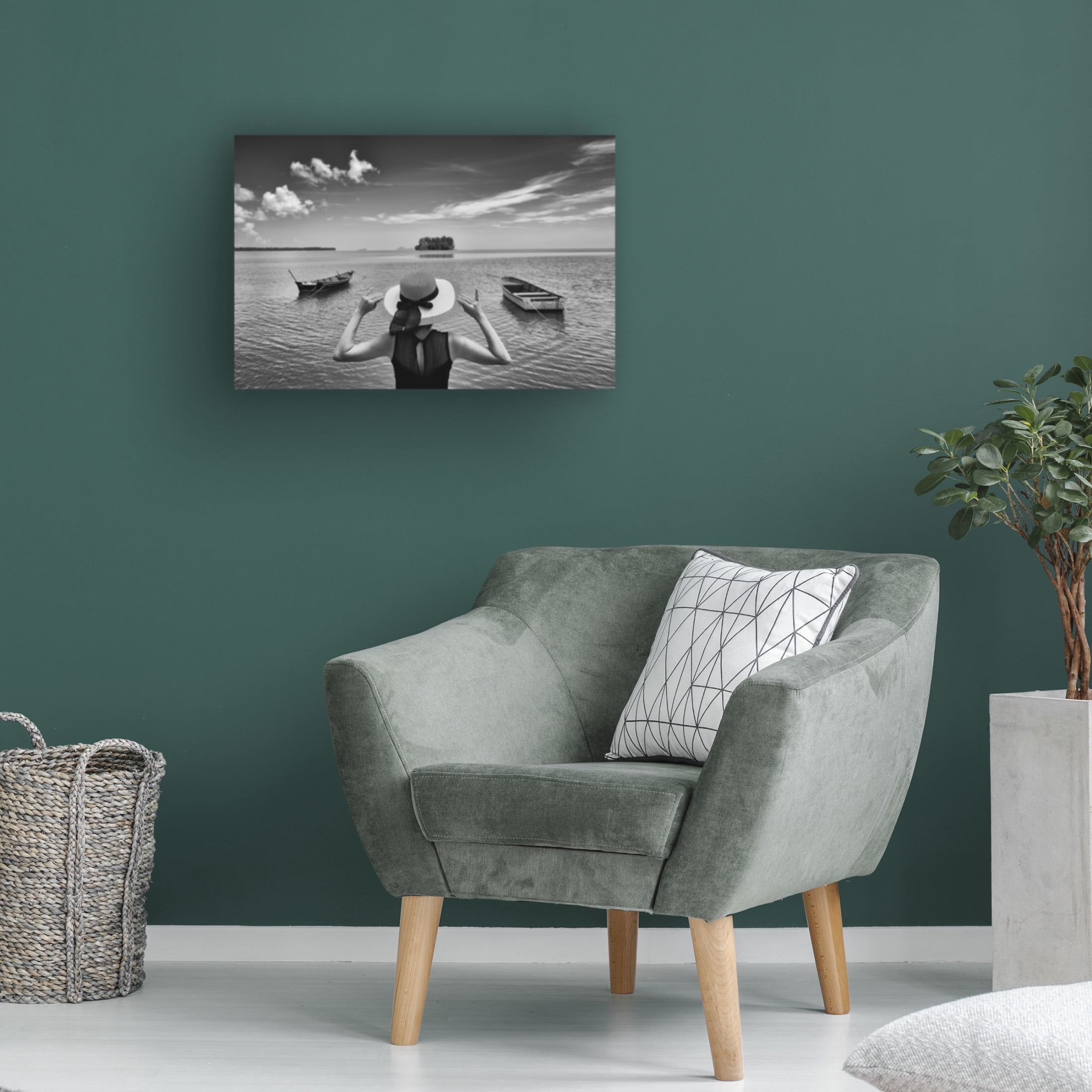 Trademark Fine Art Kieron Long Sea And Sky Canvas Wall Art