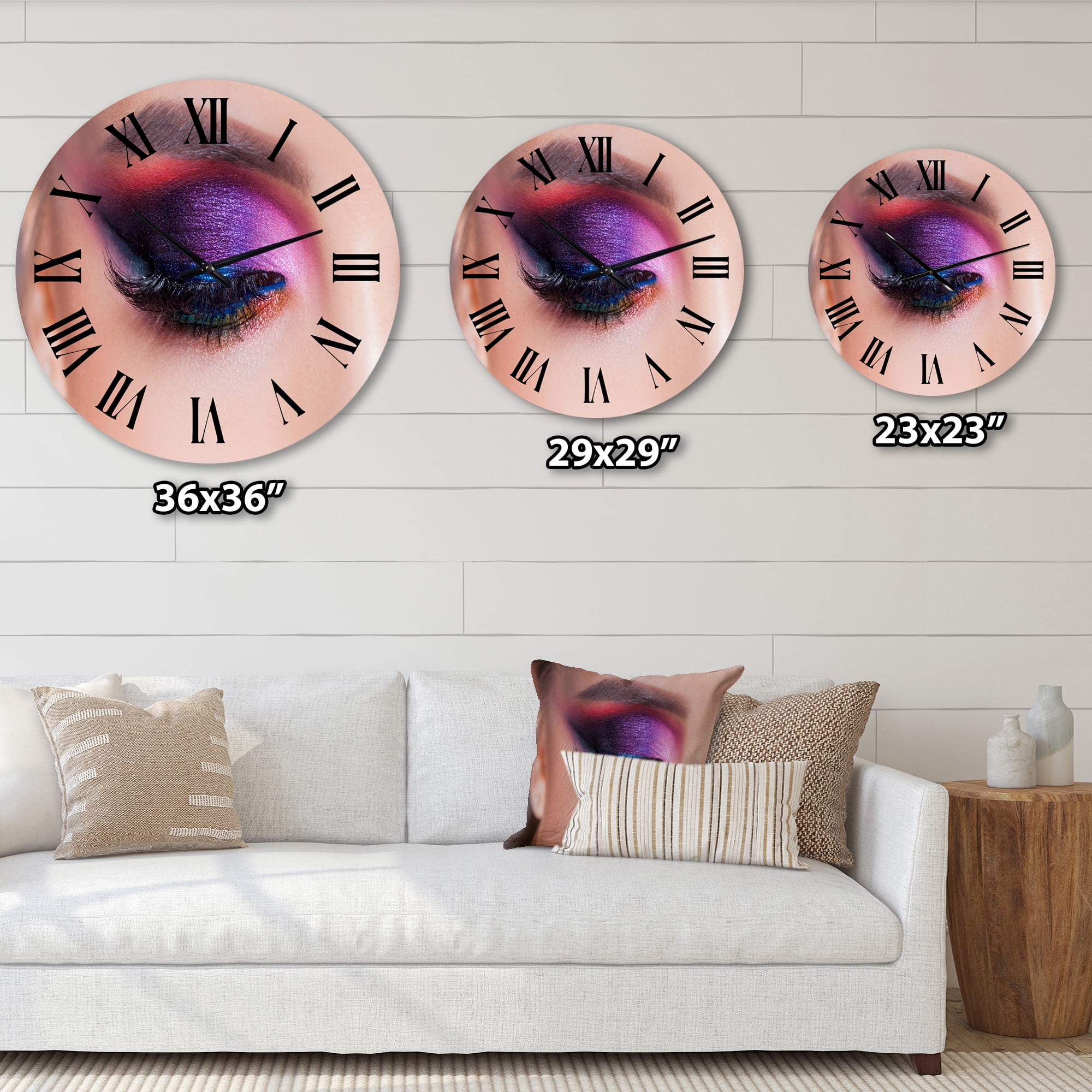 Designart 1 in Modern,Contemporary Wall Clock