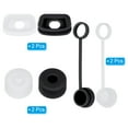 thumbnail image 3 of Uxcell Silicone Spill Stopper Accessories for Straw Cup 1.0 40oz/ 30oz, Clear/Black Set of 6, 3 of 6