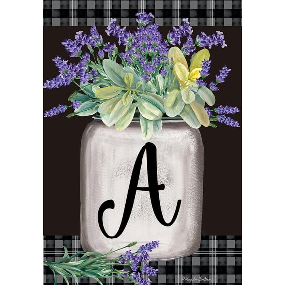Briarwood Lane Everyday Garden Flag 12x18 For Outdoor Farmhouse Monogram Letter a Garden Flag Flags For Outside