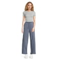 thumbnail image 2 of Self Esteem Juniors Wide Leg Fleece Cargo Pants, Sizes XS-XL, 2 of 5