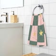 thumbnail image 3 of Yayeee 100% Cotton Hand Towels for Bathroom 16" x 28" Soft Absorbent Kitchen Towel, Pink Abstract, 3 of 7