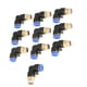 thumbnail image 3 of Conexiones rápidas neumáticas, 10 piezas Codo neumático Conector rápido Conector rápido neumático Valor excepcional, 3 of 14