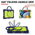 thumbnail image 3 of Casetego for iPad 9th/ 8th/ 7th Generation 10.2'' Case,Shockproof Case with Pencil Holder [360° Rotating Hand Strap] &Stand, Case for iPad 10.2 for Boys Girls,Navy/Yellow, 3 of 8