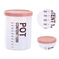 thumbnail image 3 of Storage Jars Plastic Material Stackable Transparent Body Large Capacity Rotatable Sealing Cover Airtight Jars with Lids Large Color Random, 3 of 8