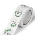 thumbnail image 2 of 500pcs Thank You Stickers,1" Round Greenery Frames Thank You Stickers Roll 4 Floral Designs Thank You Envelope Labels Perfect for Gift Wraps, Birthday Party Favors, 2 of 5