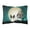 Papillon - Black And White, variant on Halloween Scary Papillon Black & White Canvas Fabric Decorative Pillow