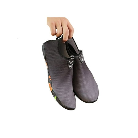 

Kesitin Unisex Water Shoes Breathable Barefoot Quick Dry Aqua Socks Anti-Slip Lightweight Flats Yoga Slip On Trainers Light Black 10.5