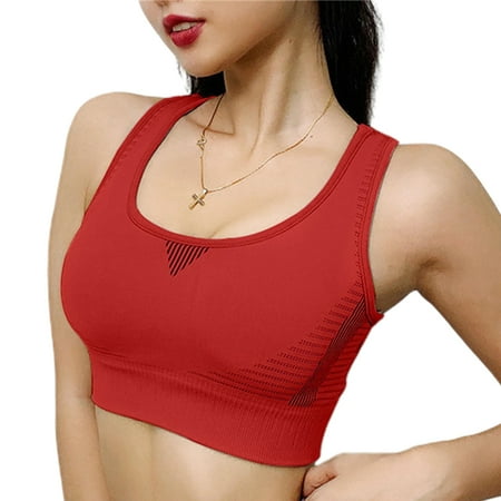 

Sports Bra for Women Seamless Sports Bra with Back Strap Perfect for Gym Tennis Jump Rope Outdoor Sports L Black