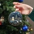 thumbnail image 5 of Nmdmisc Christmas Tree Decorations Christmas Hanging Ornament Christmas Tree Round Decoration Christmas Tree Hanging Pendants for Family Colleagues Friend,3.15", 5 of 7