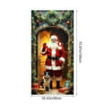 thumbnail image 3 of FeiFu 35×71in Christmas Door Cover Santa Door Decoration Curtain Doors Santa Design Christmas Vibes Suitable for Home Entryway Decor​, 3 of 6