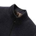 thumbnail image 6 of Wancir Men's Dressy Work Jacket Casual Sherpa Lined Winter Warm Coat Windproof Stand Collar Full Zip Lightweight Outerwear, 6 of 8