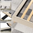 thumbnail image 6 of Upholstered Bed Frame with Boucle Headboard, Wood Slats Support, No Box Spring Needed, Easy Assembly, Noise-Free, 6 of 9