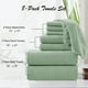 thumbnail image 3 of Juego de Toallas Oliven 8 Piezas Toallas de Baño Grandes en Verde, 3 of 7