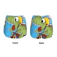 thumbnail image 4 of Disketp Dinosaur Riding a Motorcycle Print Women's Shorts Workout Shorts for Athletic Gym Running Shorts with Phone Pockets Small, 4 of 8