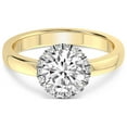thumbnail image 3 of 5 Carat IGI Certified Round Shape Lab Grown Diamond Engagement Ring | 14K Yellow Gold |Anna Hidden Accents Halo Diamond Ring | FG-VS1-VS2 Quality Friendly Diamonds, 3 of 4