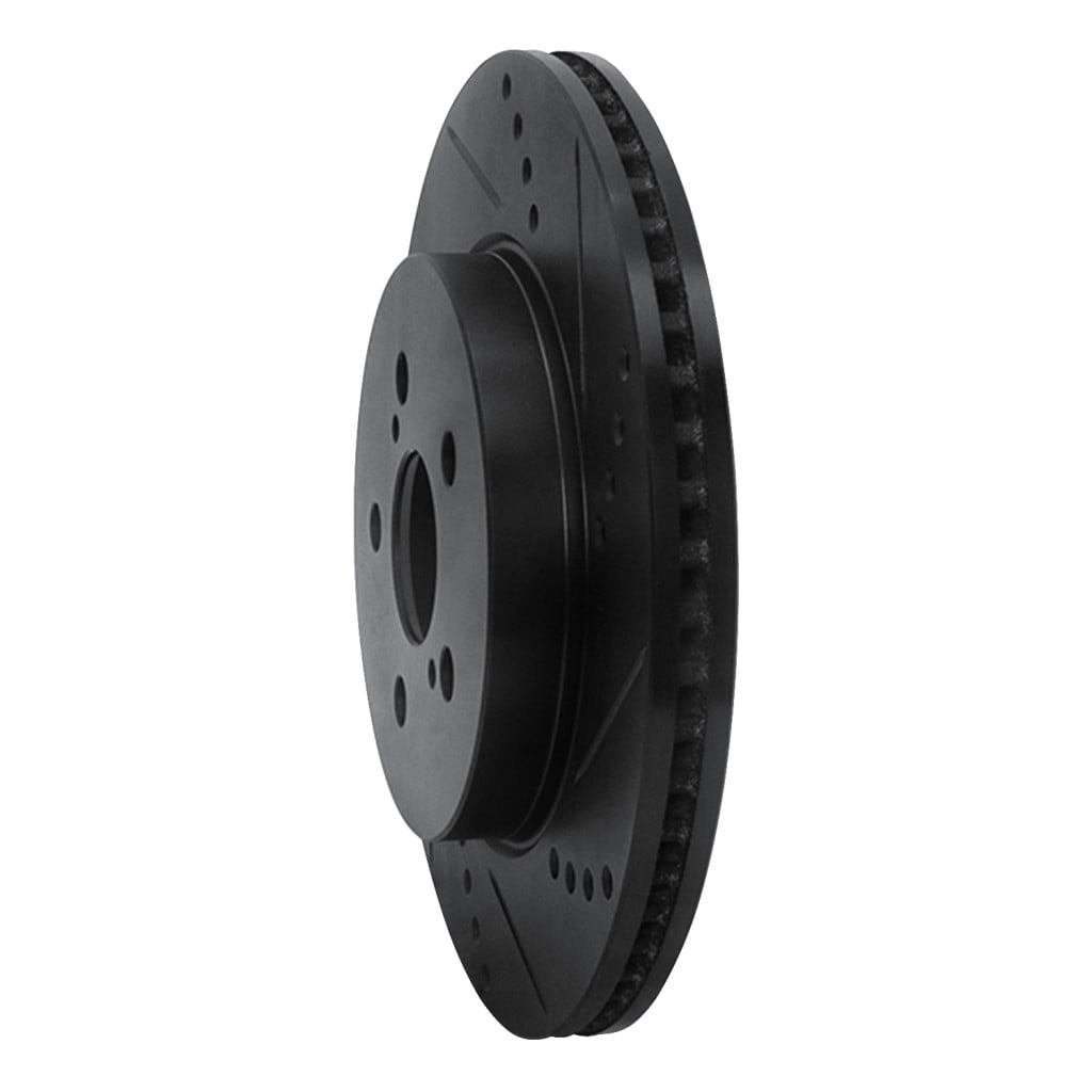 KarParts360 For Toyota Prius Prime 2020 21 22 23 2024 Brake Rotor Front, Passenger Side | Cast Iron | Vented | Black Finish | 55 Millimeters/2.17 Inches Center Hole Diameter