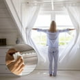 thumbnail image 2 of 100pcs White Curtain Track Gliders - Effortless Curtain Rail Hooks, 2 of 5
