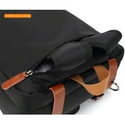Convertible Backpack Messenger Shoulder bag Laptop Case Handbag Business Briefcase Multi-functional Travel Rucksack Fits 17.3 Inch Laptop For Men/Women (Grey)