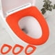 thumbnail image 2 of Cojín Universal para Asiento de Inodoro, Tejido, Lavable en Verano, Forma O, Naranja, 2 of 6