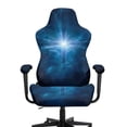 thumbnail image 3 of Whosucclay Cross Print Gaming Chair Slipcovers, Stretchable Office Chair Cover 4 Pcs Computer Desk Chairs Covers with Armrest Covers, Rotating Armchair Protector Cover, 3 of 8