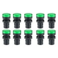 thumbnail image 1 of Unique Bargains 10Pcs AC/DC 12V Indicator Lights, Green LED, Flush Panel Mount 7/8' 22mm, 1 of 7