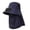 Navy, variant on Lightweight Cooling Fan Hat with Neck & Face Cover, Solar Powered Wide Brim Sun Hat with Breathable Mesh Window, Adjustable Fan for Men Women Fishing Hiking Camping Beach,One Size