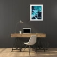 thumbnail image 3 of Urban Road 12x14 White Modern Wood Framed Museum Art Print Titled - Lunar, 3 of 4