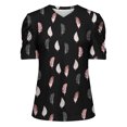 thumbnail image 5 of Fiudx Camisetas para Mujer Mujer Moda Casual Manga Corta Suelta Camiseta Blusa Tops, 5 of 5