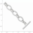 thumbnail image 2 of Sterling Silver 7.75Inch Polished Fancy Link Toggle Bracelet (7.75 X 10.9) Made In India qh155-7.75, 2 of 5