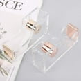 thumbnail image 3 of Clear Tape Dispenser, Adhesive Tape Dispenser Cutter Holder(clear+rose Gold)(1pcs), 3 of 5