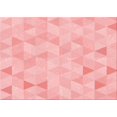 thumbnail image 1 of Ahgly Company Machine Washable Indoor Rectangle Transitional Pastel Red Pink Area Rugs, 3' x 5', 1 of 7