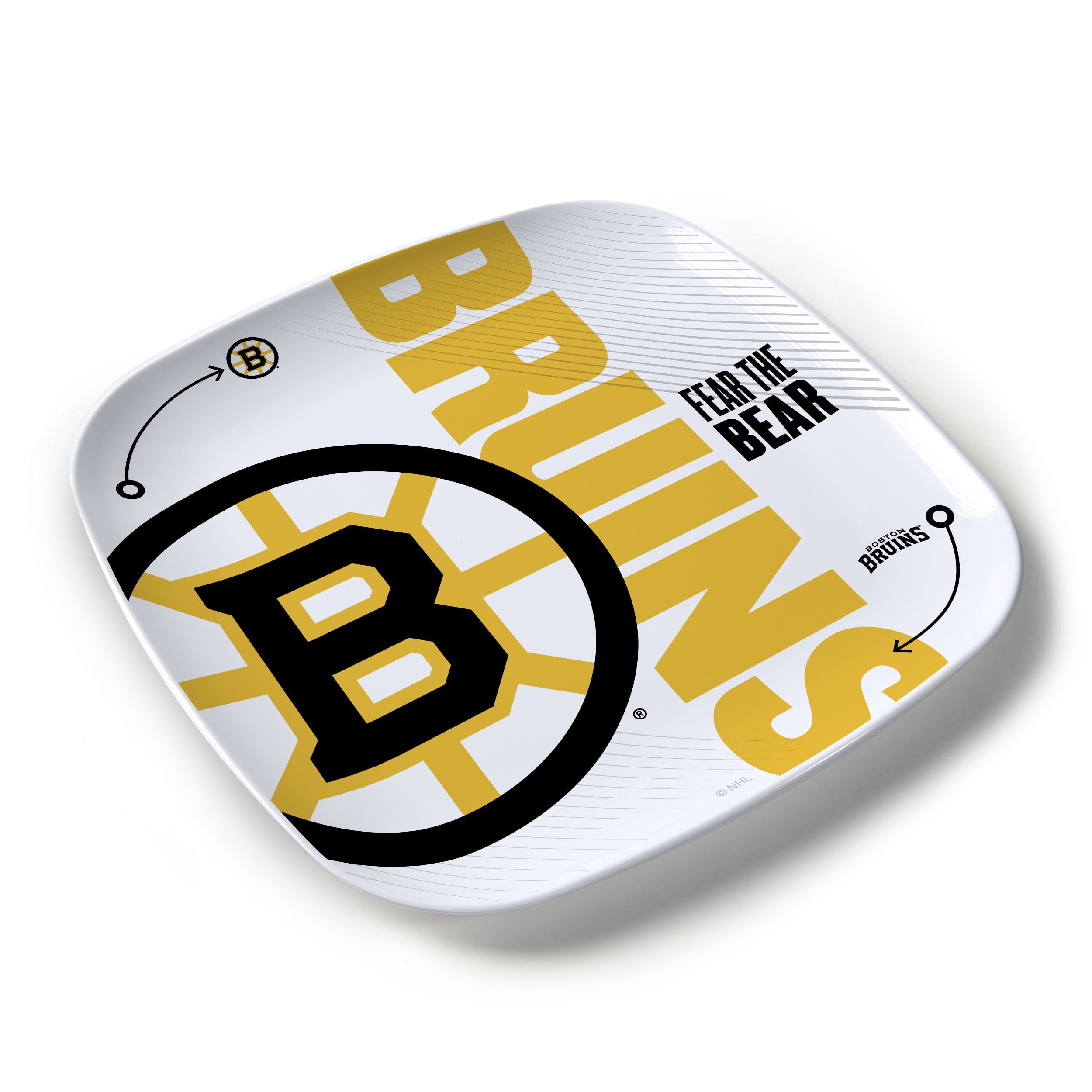 YouTheFan NHL Boston Bruins Large Party Plate
