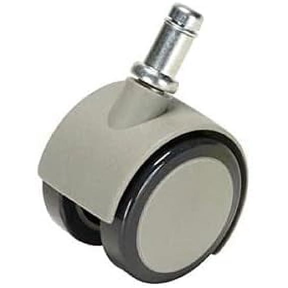 Caster, Soft Wheel for Hard Floors, Gray, Pkg of 5