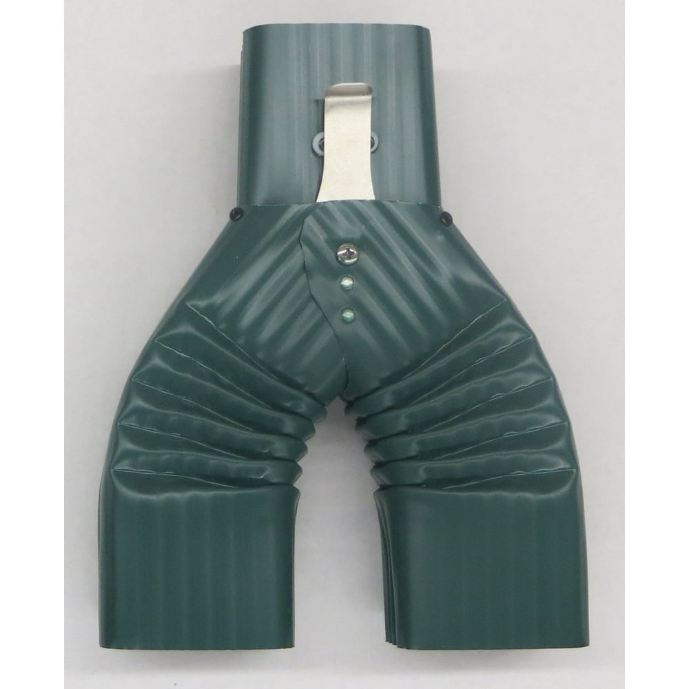 Basic Downspout Diverter for Rain Barrels (3X4, Grecian Green
