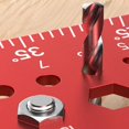 thumbnail image 5 of Triangle Ruler with Positioning Pin, Woodworking Multi Angle Ruler , High- Right Angle Scribe Marking Ruler 12inch Red, 5 of 8