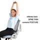 thumbnail image 3 of Almohada Lumbar De Espuma Viscoelástica, Diseño Convexo, Cojín Ergonómico Y Transpirable Para Silla De Oficina, Almohada De Apoyo Lumbar Desmontable Y Lavable, 3 of 7