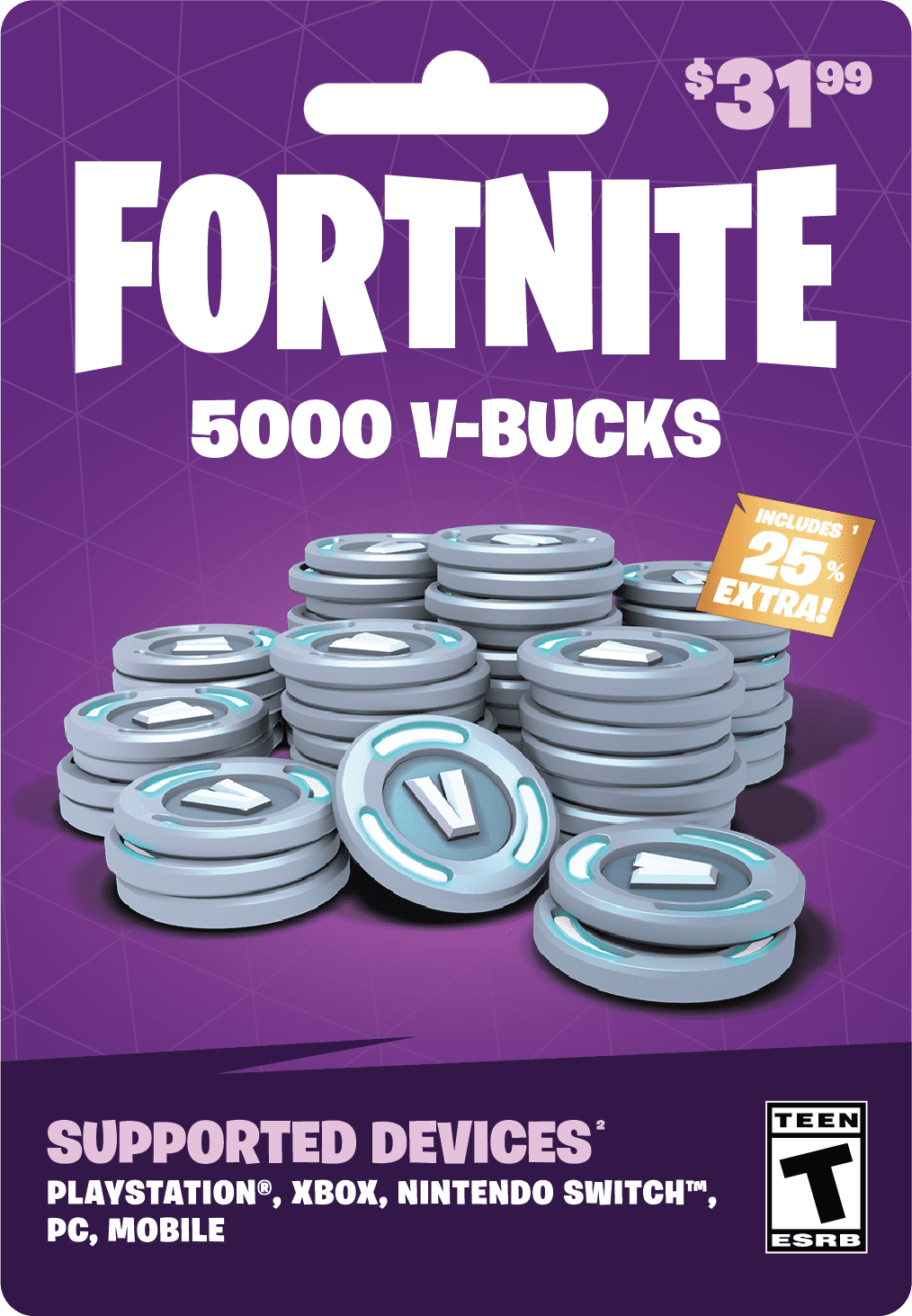 Fortnite 10,000 V-Bucks, (2 x $31.99 Cards) $63.98 Physical Cards, Gearbox