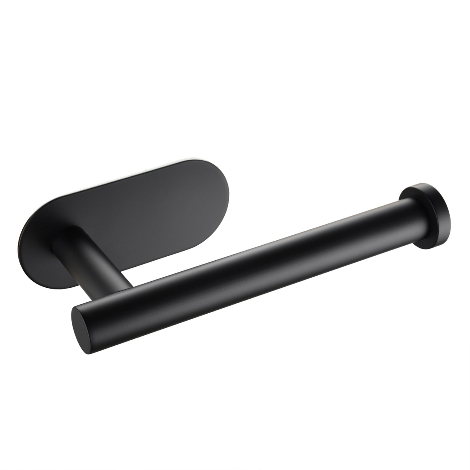 Lowestbest Toilet Paper Holder, Matte Black Toilet Roll Holder, Wall Mount Toilet Paper Dispenser for Bathroom, Blcak