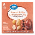 thumbnail image 2 of (3 pack) Great Value Peanut Butter Chocolate Chip Date & Nut Bars, 8 oz, 5 Count, 2 of 9