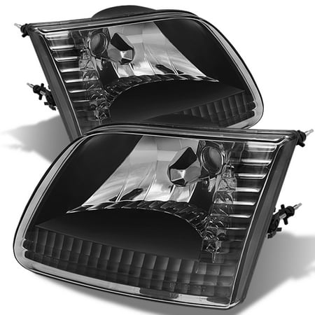 Fits 97 03 F150 02 Expedition 99 F250ld Black Headlights Lamp Fits 97 03 F150 02 Expedition 99 F250ld Black Headlights Lamp Left Right