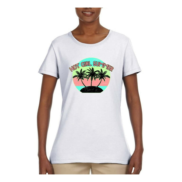 Wild Bobby Pastel Color Hot Girl Summer Streetwear Women Graphic Tee White X Large