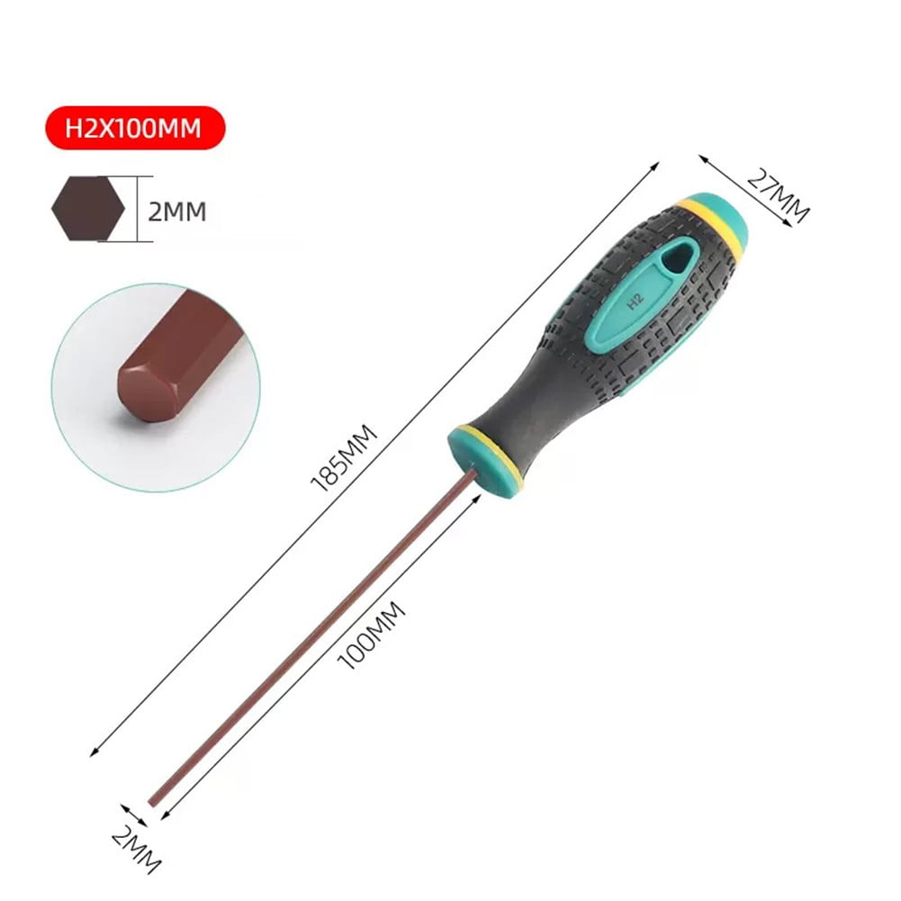185-265Mm Long Length Antislip Grip H1.5-H6 Hexagon Shank Magnetic