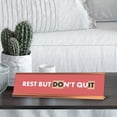 thumbnail image 3 of Rest But Don't Quit, Do It, Rose Gold Frame Desk Sign (2 x 8"), 3 of 3