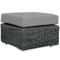 thumbnail image 6 of Modern Contemporary Urban Design Outdoor Patio Balcony Garden Furniture Lounge Sectional Sofa Set, Sunbrella Rattan Wicker, Grey Gray, 6 of 6