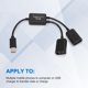 thumbnail image 3 of Cable divisor en Y para concentrador de carga OTG tipo C USB 3.1 macho a doble OTG hembra 2.0, 3 of 8