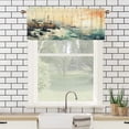 thumbnail image 3 of Coastal Lighthouse Window Curtain Valances Sunrise Blue Ocean Sailboat Nautical Privacy Decorative Rod Pocket Short Window Valance Curtains 54 by 18 in, 1 Panel, 3 of 6