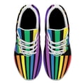 thumbnail image 2 of Unisex Rainbow Sneakers, LGBT Shoes for Men Women Lightweight Breathable Running Shoes White Size 8, 2 of 7