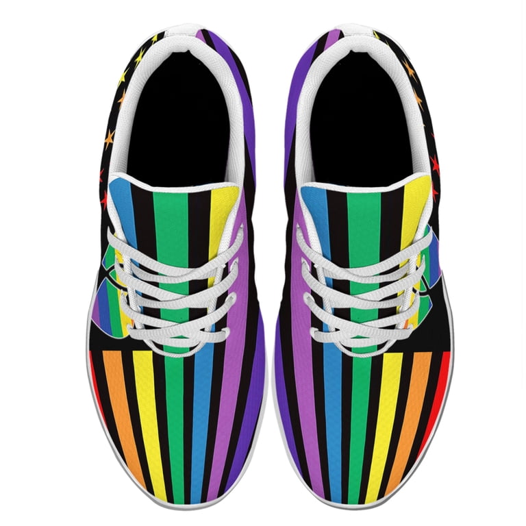 Unisex Rainbow Sneakers, LGBT Shoes for Men Women  display picture 1