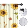 thumbnail image 4 of Blackout Kids Curtains,Yellow Small Flower Sunflower Pattern Childrens Insulated Curtains Set Of 2,Bedroom Essentials,Toddler Room Decor 52"x63", 4 of 5